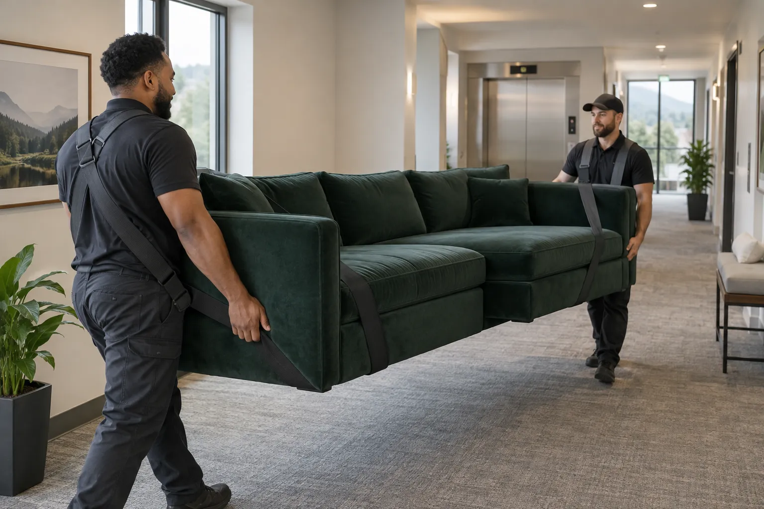 Couch & Sofa Removal service in progress